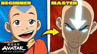 Avatar Aang’s Evolution (Mastering All 4 Elements + Avatar State) 🌊⛰🔥🌪 | Avatar: The Last Airbender