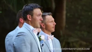 Emotional Groom Reaction To Seeing Bride