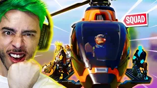 SQUAD DE HELICÓPTERO É INSANOOO!! - Fortnite ft. Zerinho e SettiOP