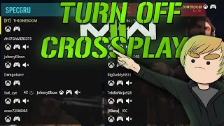 How To Disable Cross-Play On Xbox - MWII