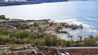 Landslide sweeps Norway homes into the sea