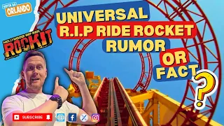 Universal Studios Rip Ride Rocket Rumored to be dismantled?