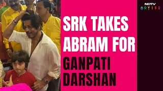 Ganesh Chaturthi: Shah Rukh Khan And AbRam's Darshan Of Lalbaugcha Raja