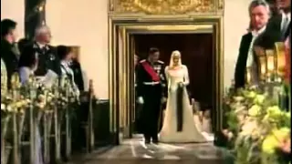 Royal Wedding, Norway - Mette-Marit Tjessem Høiby walks down the aisle.