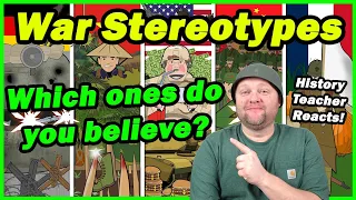 Stereotypical Ways Countries Fight Wars | Simple History | History Teacher Reacts