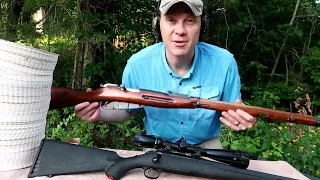 7.62X54R VS .308 Win - How Many Paper Plates??? - Mosin VS Ruger American