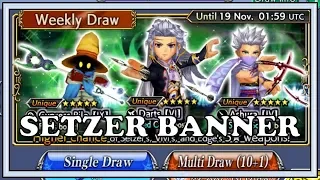 Setzer Banner And Zack Preview - Dissidia Final Fantasy Opera Omnia