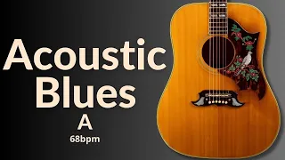 Sweet Groove Acoustic Blues Guitar Backing Track in A Major