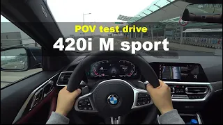 2021 BMW 420i M sport POV test drive