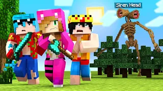 ¡1 NOCHE con SIREN HEAD en MINECRAFT con LOS COMPAS! 😱