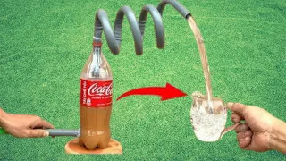 why didn't I know this technique sooner!!!the fastest way to clean water with bottle and cotton,coal