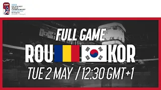 Full Game | Romania vs. Korea | 2023 IIHF Ice Hockey World Championship | Division I Group A