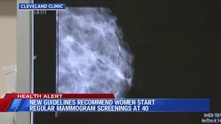 New mammogram guidelines recommend women start screenings at 40