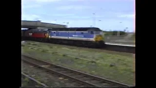 British Rail North Wales Coast 1995-Abergele & Pensarn 37s, 47s & Semaphores