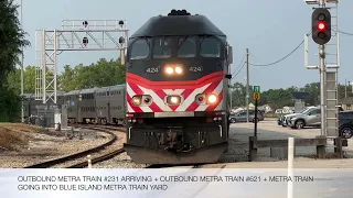 The Complete Metra Evening Rush Hour At Blue Island On August 18, 2023