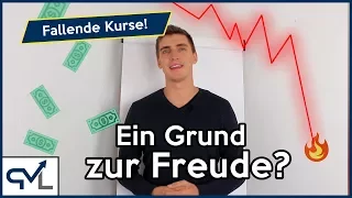 FREUDE wenn die Kurse FALLEN?! (Fallende Kurse als echte Chance!)