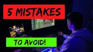 5 Beginner MISTAKES to avoid as a Music PRODUCER