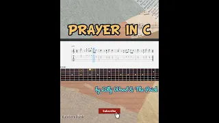 Prayer in C Easy Fingerstyle Guitar Tutorial Tabs