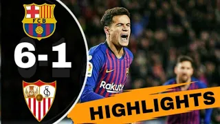 Barcelona vs Sevilla 6-1 All Goals&highlights | resumen copa del rey quarter final  2nd leg HD