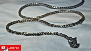 شاهد كيفية صنع سلسلة من الفضة WATCH HOW TO MAKE A SILVER CHAIN