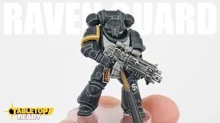 How To Paint Raven Guard Space Marines / Warhammer 40k / White Power Armour / Painting Tutorial