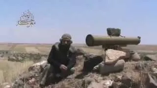FSA Hits A T-72 Tank With An ANTI TANK MISSILE