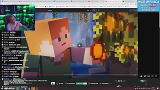 пятёрка смотрит Minecraft Caves & Cliffs Update: Part II - Official Trailer обзор 1.18