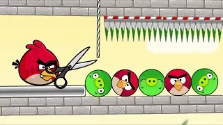 Angry Birds Piggies Out - RESCUE THE BIRD AND KICK ROUND PIGS!