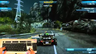 NFS Most Wanted 2012: How I play with my keyboard - Ariel Atom V8 500 Full Pro vs Most Wanted Venom