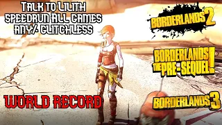 !WORLD RECORD! Talk to Lilith speedrun All games any% glitchless (Beating OboeShoes)