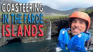 Exploring the FAROE ISLANDS | Coasteering UNDER a HUGE Sea Waterfall!