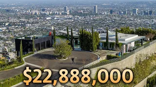 Touring a Los Angeles Modern Mansion Overlooking the Entire City!
