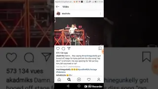 FAKE VS REAL FOOTAGE FROM MGK CONCERT OPENING FOR THE FALLOUT BOYS (THE CROWD DIDNT BOO HIM)