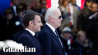 US president, Joe Biden, commemorates D-day with French president, Emmanuel Macron – watch live