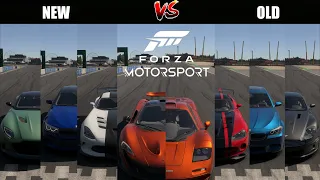 FORZA MOTORSPORT 2023 | OLD CARS VS NEW CARS DRAG BATTLE | HOW STRONG ARE THE NEW CARS IN FM8