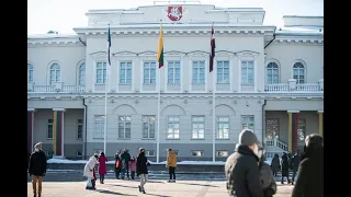 Trijų Baltijos valstybių vėliavų pakėlimo ceremonija Simono Daukanto aikštėje