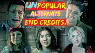 UNpopular Alternate END Credits: Police Station Statements | Until Dawn