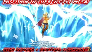 Saint Seiya: Awakening (KOTZ) - Poseidon in Current PvP Meta! High Damage + Reflect+ Control!