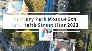 Finsbury Park Mosque Interfaith Street Iftar 2023 From Above