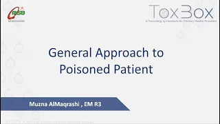 General approach to poisoning