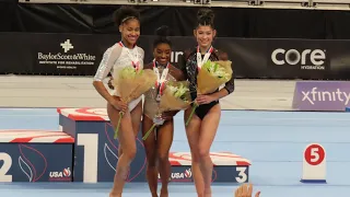 Simone Biles win her 9th all-around title - Full Medal Ceremony - US Championships 2024