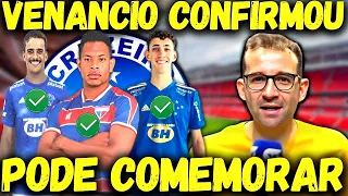 PLANTÃO URGENTE! VENÂNCIO ACABOU DE CONFIRMAR! TORCIDA FOI A LOUCURA | NOTICIAS DO CRUZEIRO HOJE