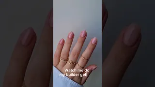 The BEST way to grow your natural nails! Natural nail gel overlay application tutorial 🤍