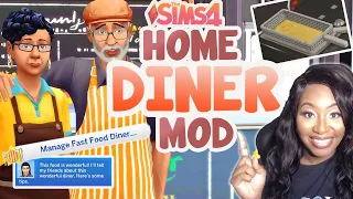 RUN YOUR OWN HOME DINER 😲🍴 | DEEP FRYER MOD | The Sims 4 Mods