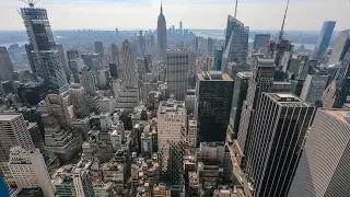 Нью-Йорк с высоты птичьего полёта. Что осталось от башен близнецов.