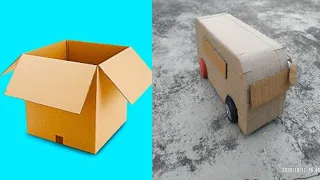 How to make cardboard bus