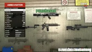 GTA 5 (V) Gun Customisation At Ammunation (1080p HD)
