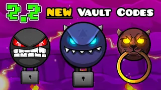 ALL NEW SECRET VAULT CODES (Geometry Dash 2.2)