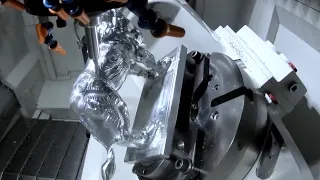 Modern High Precision CNC Milling Turning Machines in Action. Most Satisfying CNC Machine Technology