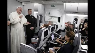 Conferenza Stampa di Papa Francesco sul volo di ritorno dal viaggio in Cile e Perù